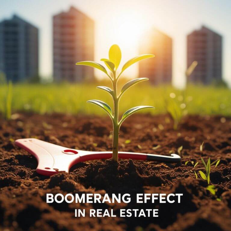 Boomerang Effect in Real Estate. Image for the hero section