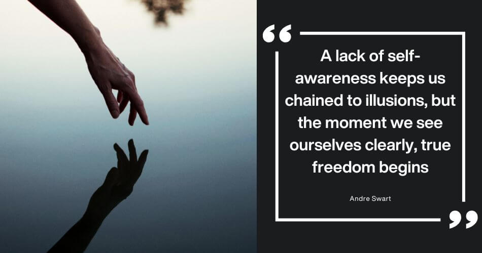Authentic Freedom. Image quote about self-awareness