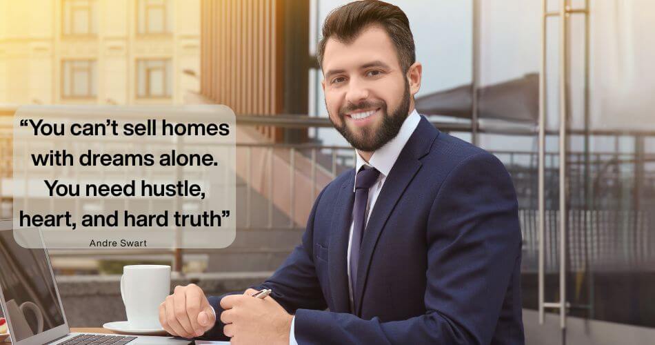 Northern Suburbs Real Estate Sales Reframe. Image quote about dreams and hard work in real estate