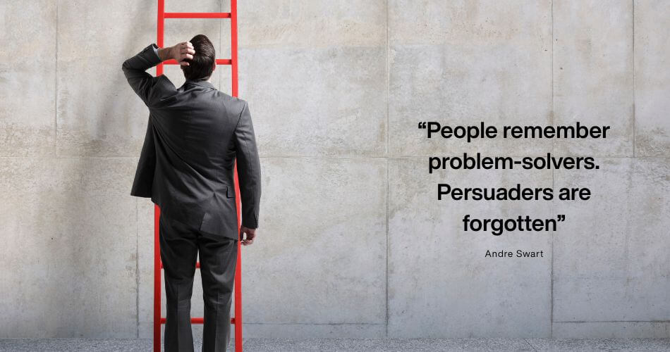 Northern Suburbs Real Estate Sales Reframe. Image quote about problem solving