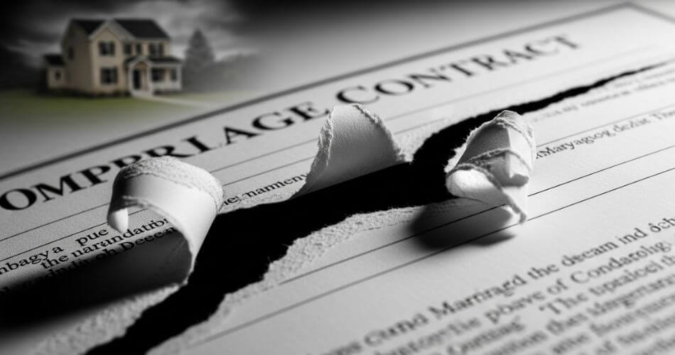 The South African divorce law changes and property. Marriage contract split symbolizing new South African divorce law changes.