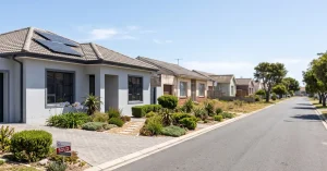 Increase property value in the Cape Town Northern Suburbs. Upgraded home with solar panels and water-wise garden standing out on a Brackenfell, Cape Town Northern Suburbs