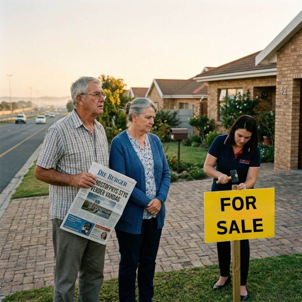 How To Sell My House In Brackenfell. Couple selling facebrick Brackenfell home.