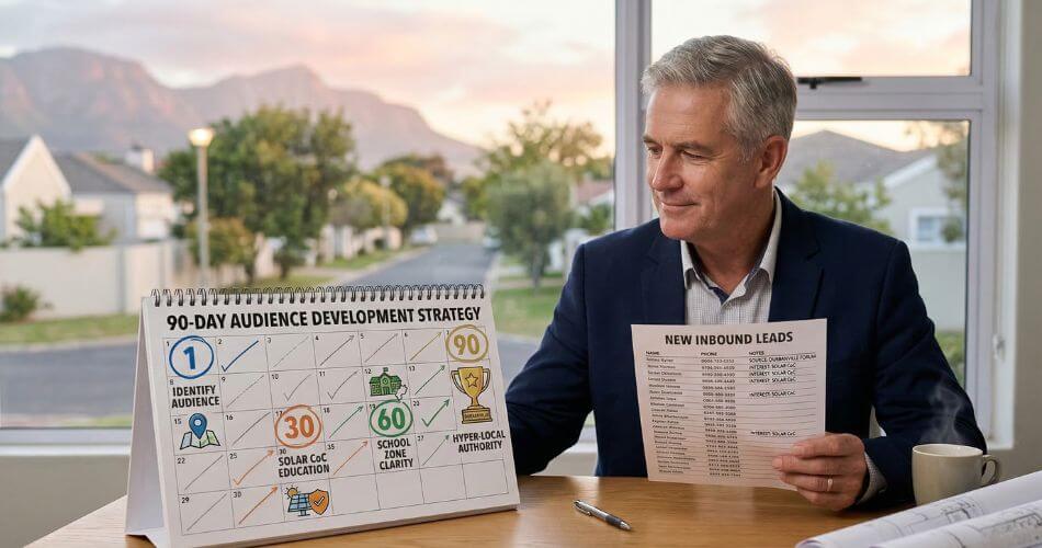 How To Stand Out As A Real Estate Agent. 90-day real estate authority timeline.