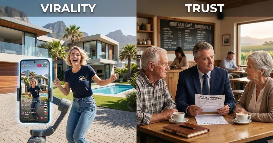 How To Stand Out As A Real Estate Agent. Real estate expert vs viral dancing agent.