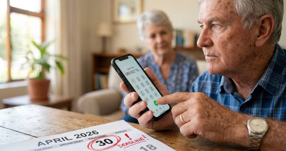 How To Dispute Cape Town Property Valuation. Senior hand dialing phone to object to Cape Town property valuation before deadline.