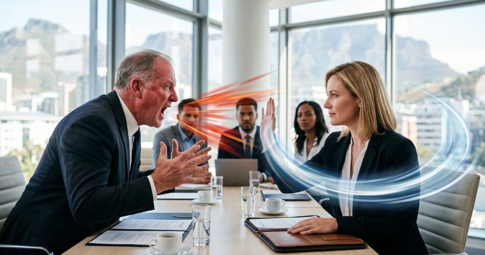 Handling Difficult Real Estate Clients. Agent using verbal judo to redirect client anger.