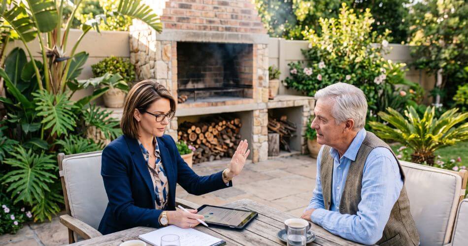 Setting Boundaries In Real Estate. Agent taking a thoughtful pause.
