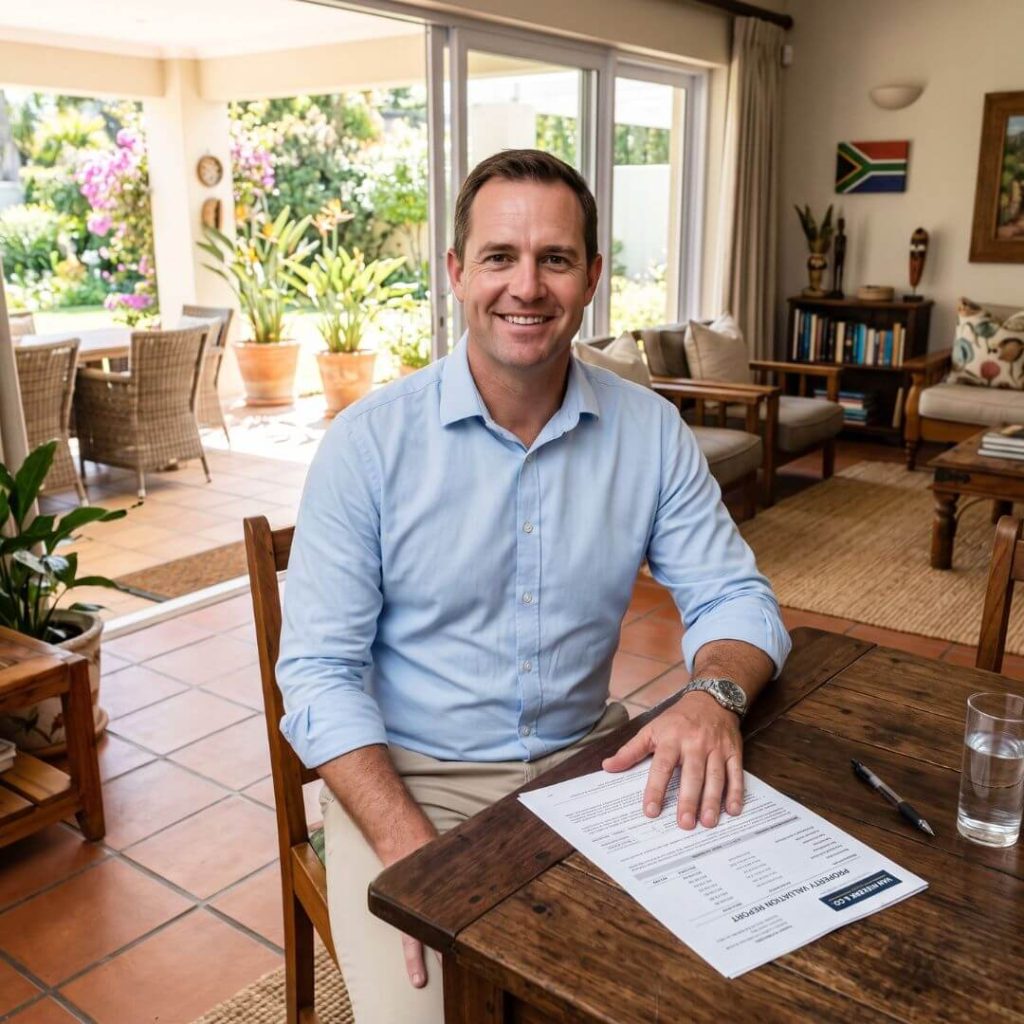 Setting Boundaries In Real Estate. Confident real estate agent working.