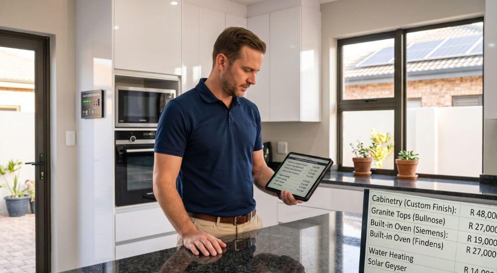 How To Accurately Value a House in Brackenfell. Property valuation specialist assessing using hedonic pricing methodology in a Brackenfell home